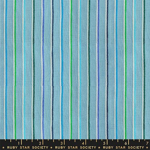 Sketch Stripe in Soft Blue --  Mystic Fable Warp & Weft by Alexia Abegg -- Ruby Star Society -- Moda Fabrics