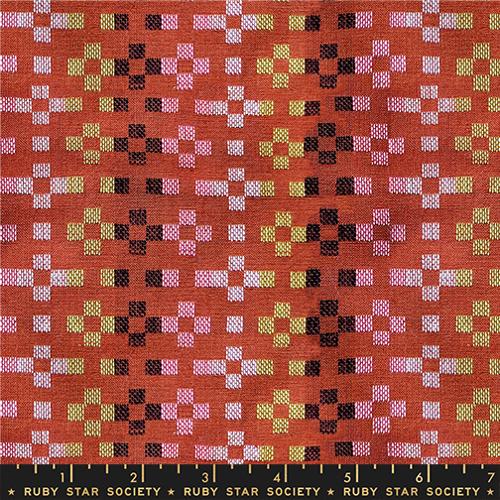Flowers in Terracotta --  Mystic Fable Warp & Weft by Alexia Abegg -- Ruby Star Society -- Moda Fabrics