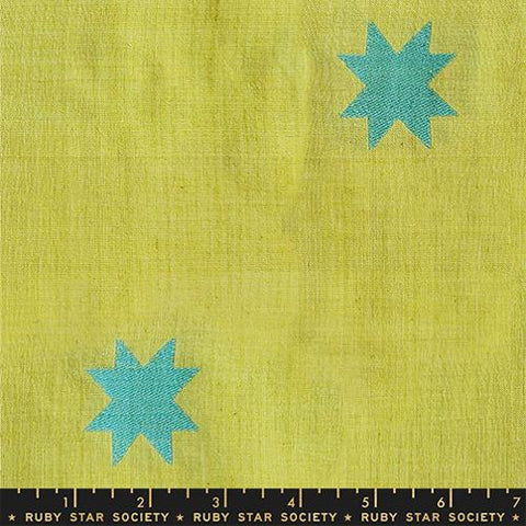 Quilt Star in Pistachio --  Mystic Fable Warp & Weft by Alexia Abegg -- Ruby Star Society -- Moda Fabrics
