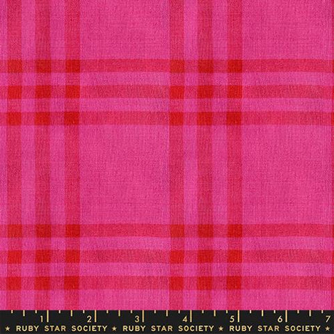 Horizon Plaid in Pink --  Mystic Fable Warp & Weft by Alexia Abegg -- Ruby Star Society -- Moda Fabrics