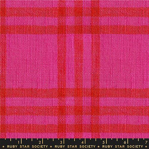 Horizon Plaid Chore Coat in Pink --  Mystic Fable Warp & Weft by Alexia Abegg -- Ruby Star Society -- Moda Fabrics
