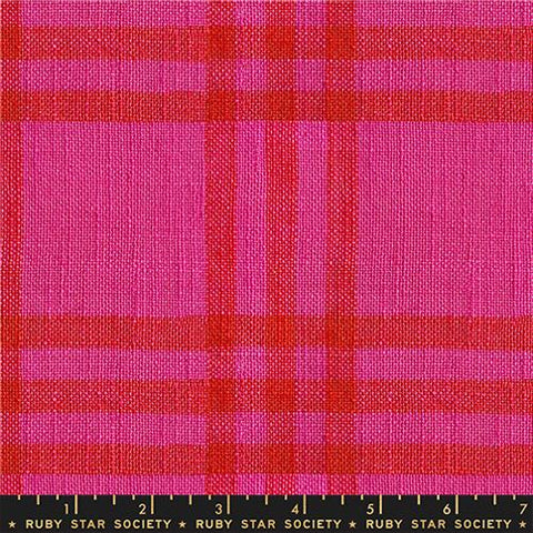Horizon Plaid Chore Coat in Pink --  Mystic Fable Warp & Weft by Alexia Abegg -- Ruby Star Society -- Moda Fabrics