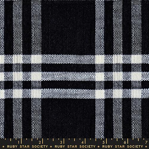 Horizon Plaid Chore Coat in Black --  Mystic Fable Warp & Weft by Alexia Abegg -- Ruby Star Society -- Moda Fabrics