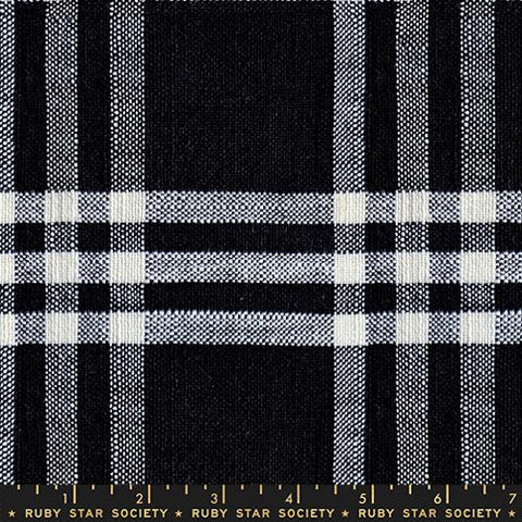 Horizon Plaid Chore Coat in Black --  Mystic Fable Warp & Weft by Alexia Abegg -- Ruby Star Society -- Moda Fabrics