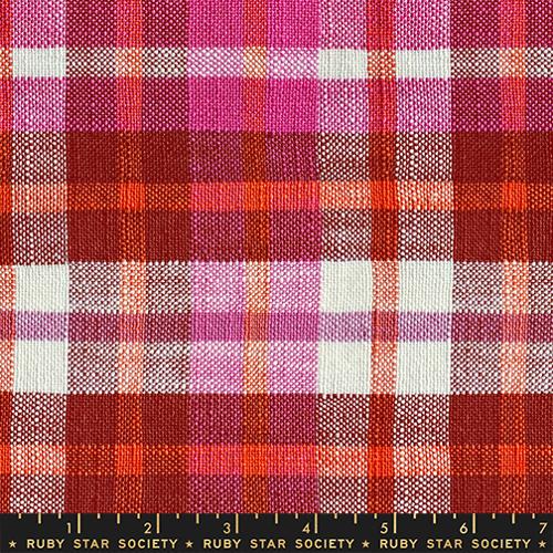 Capelet Plaid Chore Coat in Pink --  Mystic Fable Warp & Weft by Alexia Abegg -- Ruby Star Society -- Moda Fabrics