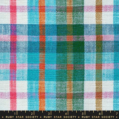 Capelet Plaid Chore Coat in Jade --  Mystic Fable Warp & Weft by Alexia Abegg -- Ruby Star Society -- Moda Fabrics