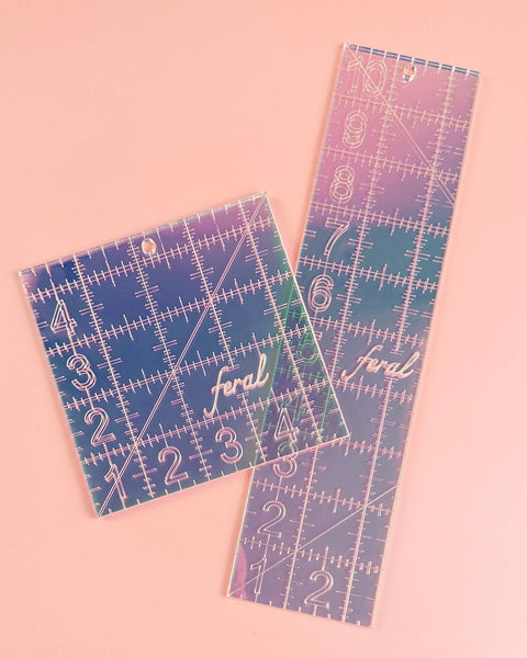 2.5 by 10 in quilting ruler