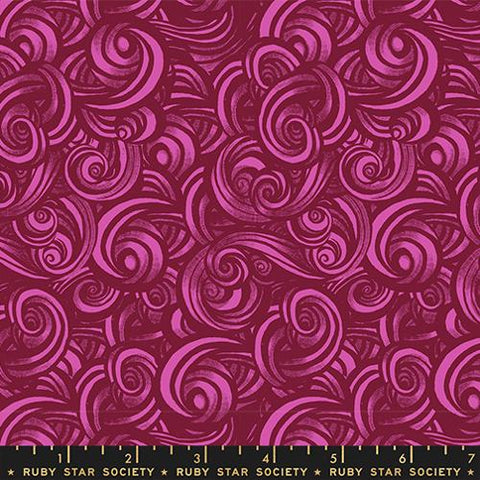 Smoke Blenders Swirls in Rose -- Fireglow by Sarah Watts --  Ruby Star Society -- Moda Fabrics
