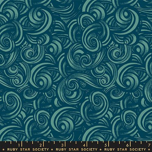 Smoke Blenders Swirls in Watercress -- Fireglow by Sarah Watts --  Ruby Star Society -- Moda Fabrics