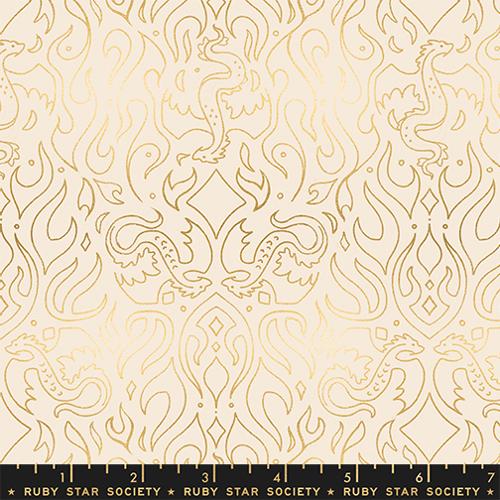 Scribe  in Metallic Shell -- Fireglow by Sarah Watts --  Ruby Star Society -- Moda Fabrics
