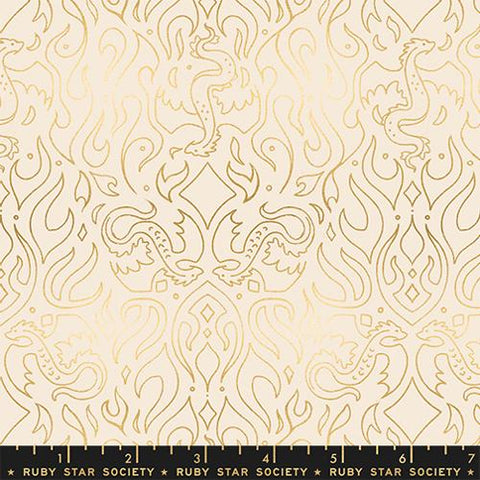 Scribe  in Metallic Shell -- Fireglow by Sarah Watts --  Ruby Star Society -- Moda Fabrics