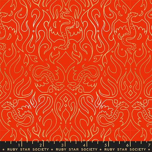 Scribe  in Dark Ruby -- Fireglow by Sarah Watts --  Ruby Star Society -- Moda Fabrics