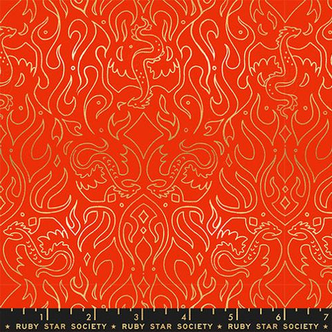 Scribe  in Dark Ruby -- Fireglow by Sarah Watts --  Ruby Star Society -- Moda Fabrics