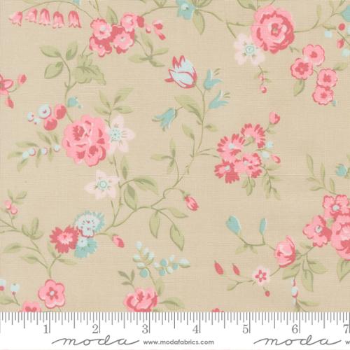 Main Floral in Stone -- Abide by Brenda Riddle Designs for Moda Fabrics