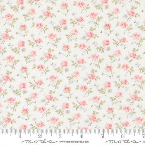 Field Floral in Linen White -- Abide by Brenda Riddle Designs for Moda Fabrics