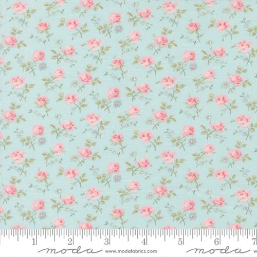 Field Floral in Light Blue -- Abide by Brenda Riddle Designs for Moda Fabrics