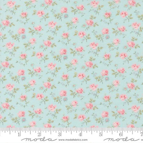 Field Floral in Light Blue -- Abide by Brenda Riddle Designs for Moda Fabrics