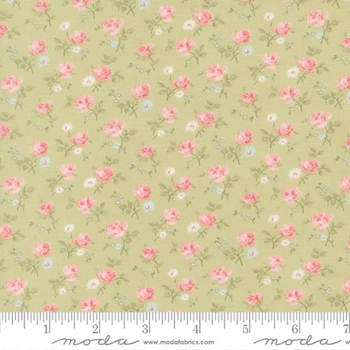 Field Floral in Light Green -- Abide by Brenda Riddle Designs for Moda Fabrics