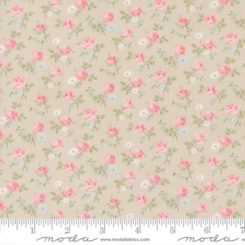 Field Floral in Stone -- Abide by Brenda Riddle Designs for Moda Fabrics