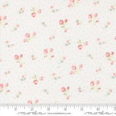 Small Floral Dots in Linen White -- Abide by Brenda Riddle Designs for Moda Fabrics