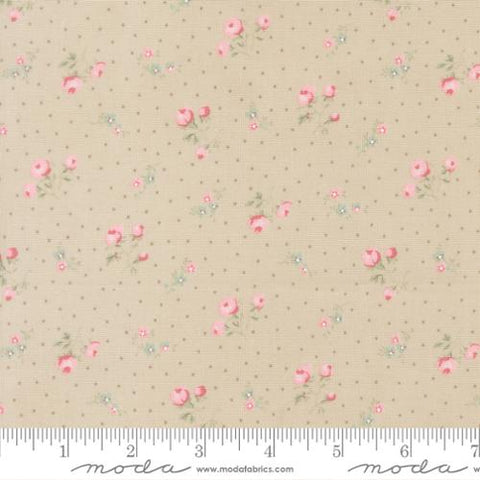 Small Floral Dots in Stone -- Abide by Brenda Riddle Designs for Moda Fabrics