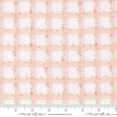 Floral Plaid Gingham Checks in Pink -- Abide by Brenda Riddle Designs for Moda Fabrics