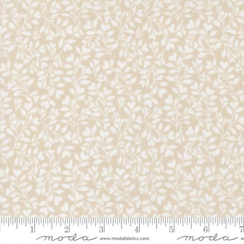 Hearts and Leaves in Stone -- Abide by Brenda Riddle Designs for Moda Fabrics