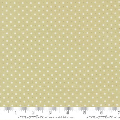Dots Dots in Light Green -- Abide by Brenda Riddle Designs for Moda Fabrics