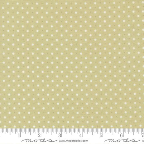 Dots Dots in Light Green -- Abide by Brenda Riddle Designs for Moda Fabrics
