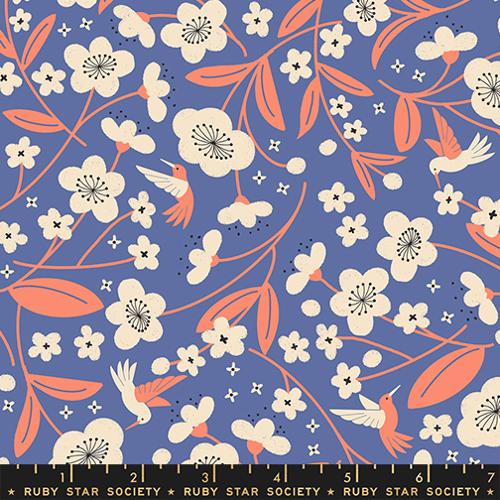 Persimmon Blossoms in Twilight --  Persimmon -- Rashida Coleman Hale for Ruby Star Society -- Moda Fabrics