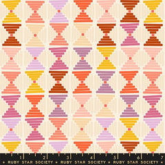 Courthouse Steps in Natural --  Persimmon -- Rashida Coleman Hale for Ruby Star Society -- Moda Fabrics