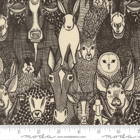 Barnyard Faces in Iron -- The Henhouse by Gingiber for Moda Fabrics