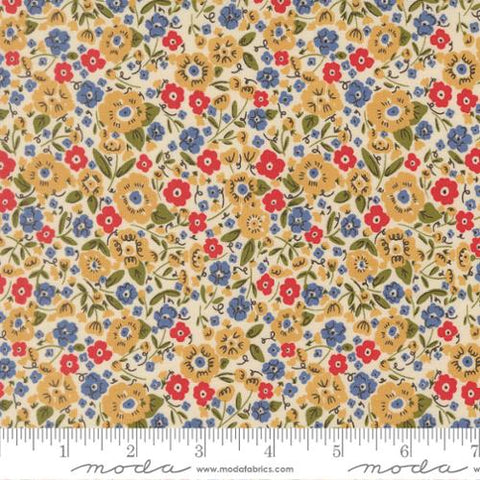 Calico Small Floral in Tomato  -- The Henhouse by Gingiber for Moda Fabrics