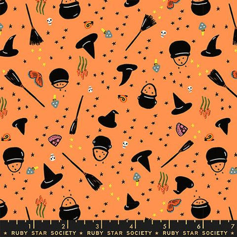 Witchy Woman in Pumpkin -- Freaky Familiars -- Ruby Star Society