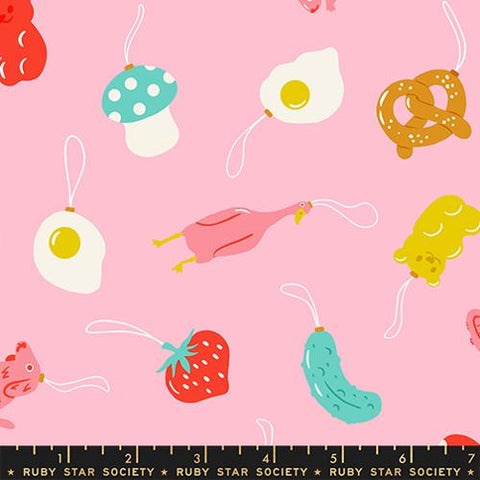Find The Pickle in Melody Pink -- Merry Happy by Kim Kight --  Ruby Star Society -- Moda Fabrics