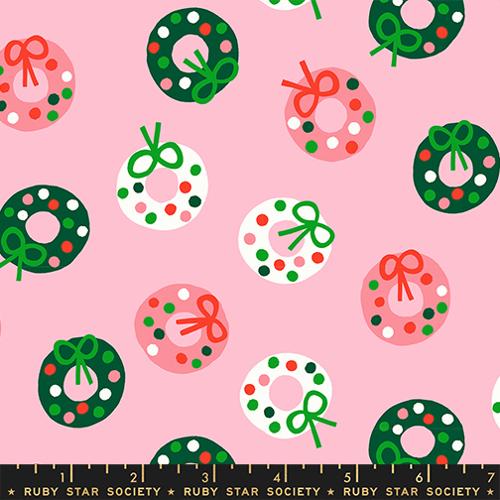 Bough Down in Melody Pink --- Merry Happy by Kim Kight --  Ruby Star Society -- Moda Fabrics