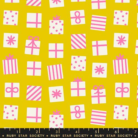 Secret Santa in Golden Hour --- Merry Happy by Kim Kight --  Ruby Star Society -- Moda Fabrics