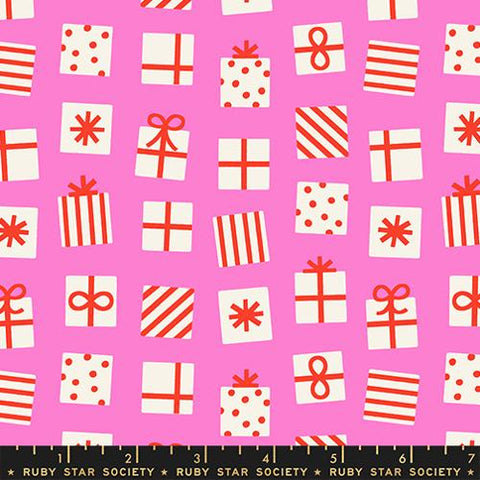 Secret Santa in Lipstick --- Merry Happy by Kim Kight --  Ruby Star Society -- Moda Fabrics