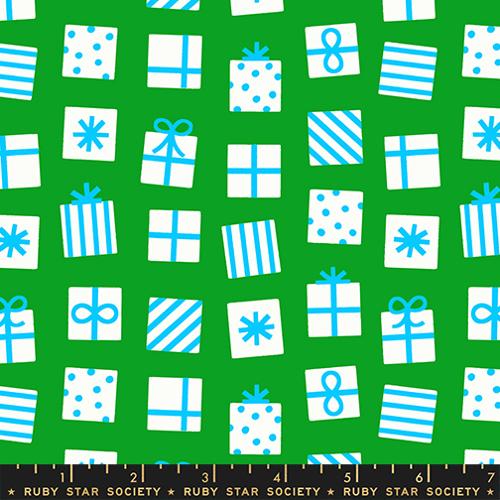 Secret Santa in Verdant --- Merry Happy by Kim Kight --  Ruby Star Society -- Moda Fabrics