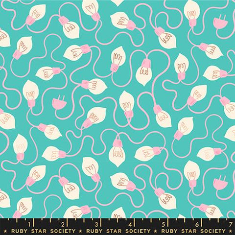High Strung in Metallic Iceberg --- Merry Happy by Kim Kight --  Ruby Star Society -- Moda Fabrics