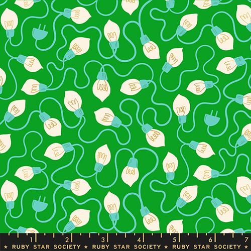High Strung in Metallic Verdant --- Merry Happy by Kim Kight --  Ruby Star Society -- Moda Fabrics