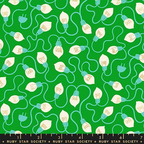High Strung in Metallic Verdant --- Merry Happy by Kim Kight --  Ruby Star Society -- Moda Fabrics