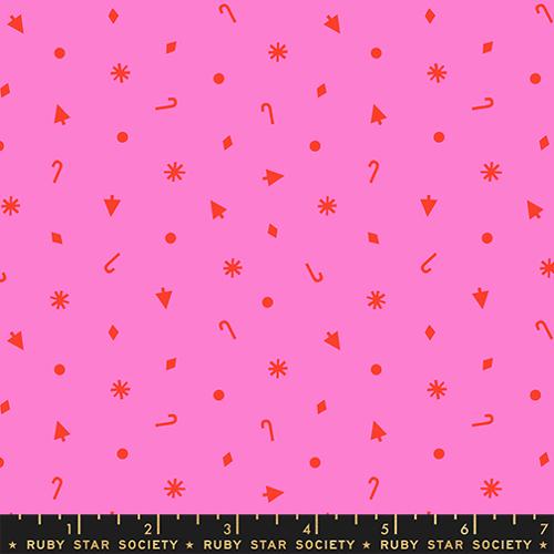 Christmas Confetti in Lipstick --- Merry Happy by Kim Kight --  Ruby Star Society -- Moda Fabrics