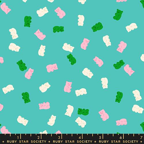 Merry Gummies in Iceberg --- Merry Happy by Kim Kight --  Ruby Star Society -- Moda Fabrics