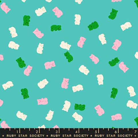 Merry Gummies in Iceberg --- Merry Happy by Kim Kight --  Ruby Star Society -- Moda Fabrics