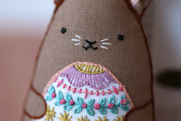 *Limited Edition*  Chocolate Bunny Embroidery Kit (2026)