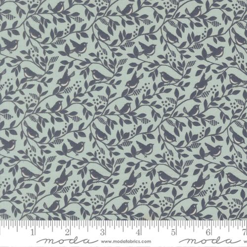 Birds of A Feather in Robins Egg Twilight -- True Love by Lella Boutique -- Moda Fabrics