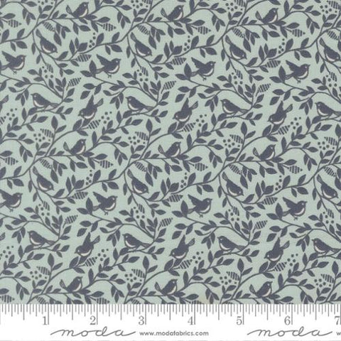 Birds of A Feather in Robins Egg Twilight -- True Love by Lella Boutique -- Moda Fabrics