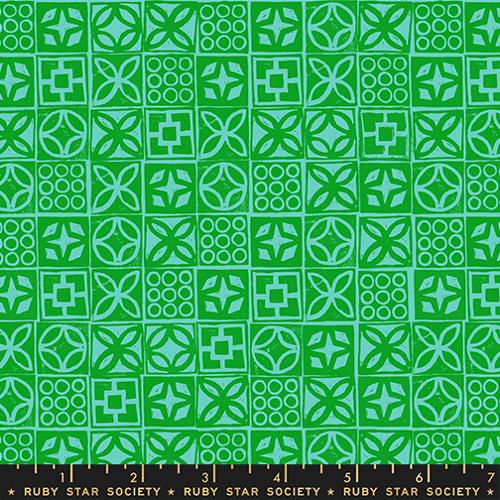 Architectural Blocks in Verdant -- Poolside Too --  Ruby Star Society -- Moda Fabrics