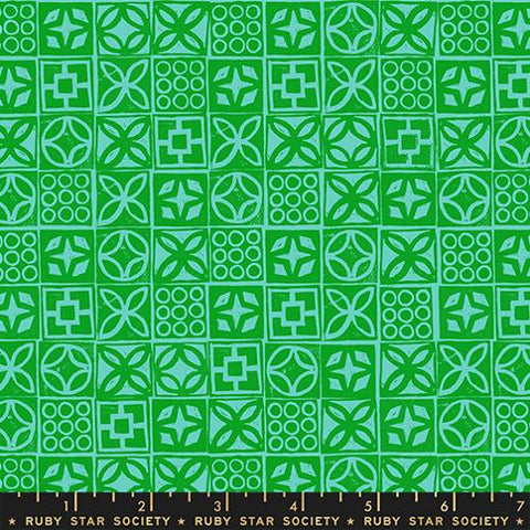 Architectural Blocks in Verdant -- Poolside Too --  Ruby Star Society -- Moda Fabrics